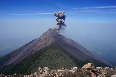 Close-up of mountain against sky