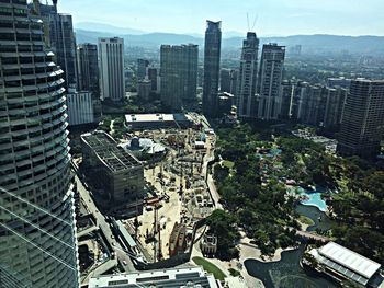 Aerial view of city