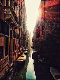 Canal amidst buildings in venice