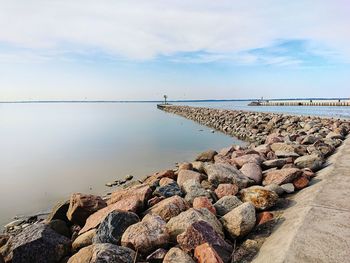 Scenic view of sea against sky