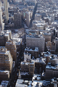 High angle view of cityscape