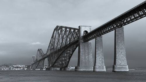 Low angle view of bridge against sky