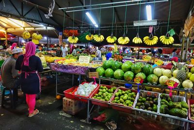 Full frame shot of fruits for sale at market stall