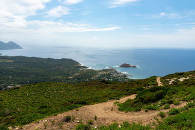 Scenic view of sea against sky