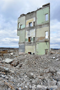 Abandoned built structure against sky