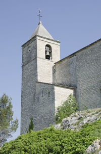 Old church of rochefort du gard, france