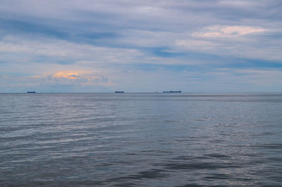 Scenic view of sea against sky