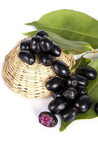 Close-up of black coffee in basket