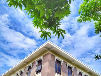 Low angle view of building against sky