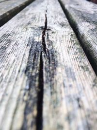 Close-up of wooden plank