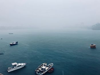 Boats in the ocean