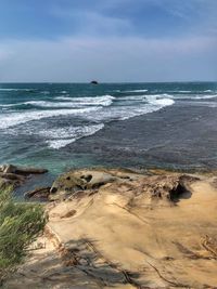 Scenic view of sea against sky