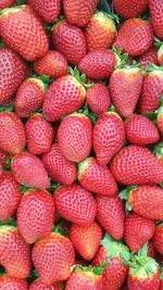 Full frame shot of strawberries