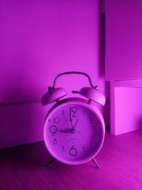 Close-up of clock on the floor