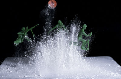 Water splashing in water