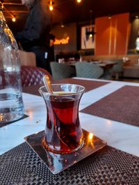 Close-up of illuminated light