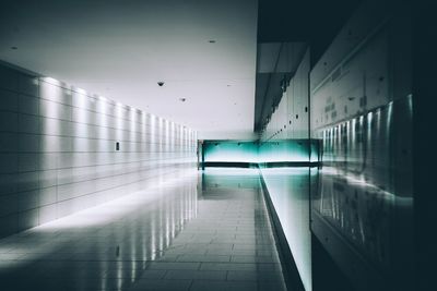 Illuminated underground walkway