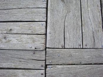 Close-up of old wooden plank