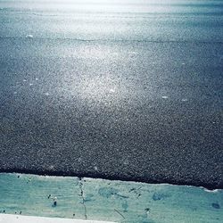 Reflection of sea on beach