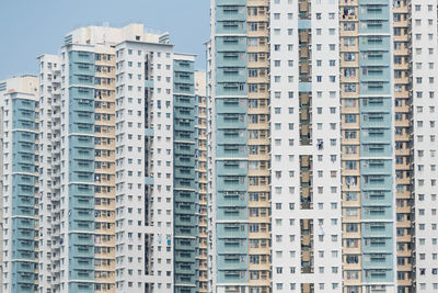 Full frame shot of residential buildings against sky