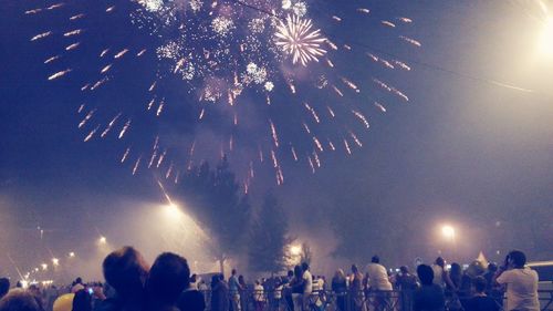 People enjoying at night