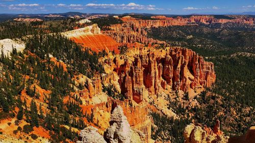 View of rock formations