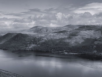 Lake district mountain view 