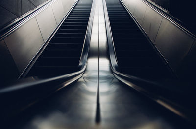 View of escalator