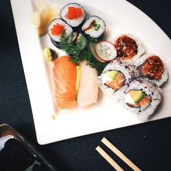 Close-up of food in plate