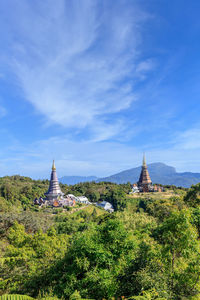 Scenery observation platform at kew mae pan nature trail, doi inthanon national park, chiang mai. 