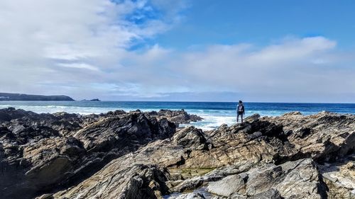 Scenic view of sea against sky