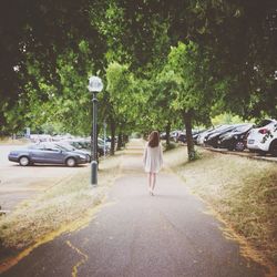 People walking on road in city