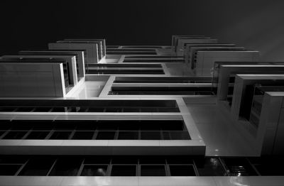 Low angle view of building at night
