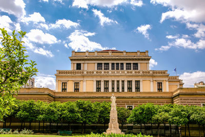 Low angle view of building against sky