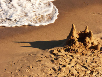 Sand house at beach