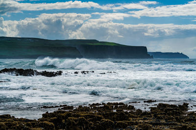 Scenic view of sea against sky