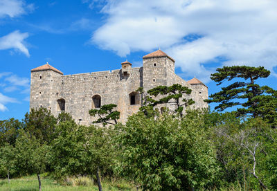 Old fort surrounded by trees. castle, architecture. nehaj, senj, croatia.