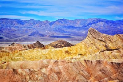 Scenic view of dramatic landscape against sky