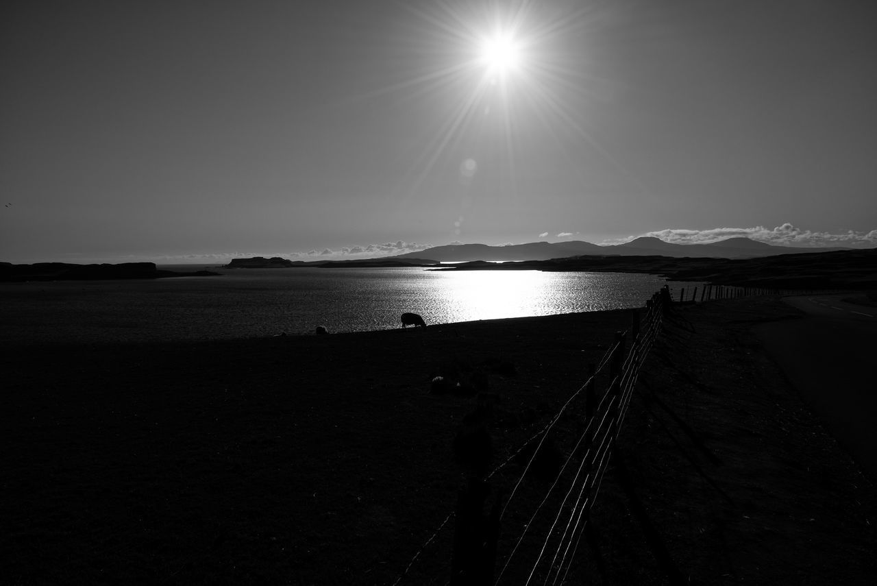 SCENIC VIEW OF SEA AGAINST SKY DURING SUNRISE