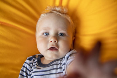 Portrait of cute baby girl