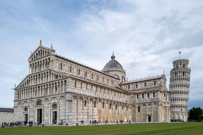 Low angle view of historical building against sky