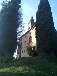 Low angle view of church against sky