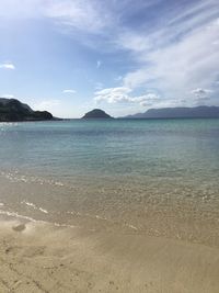 Scenic view of sea against sky