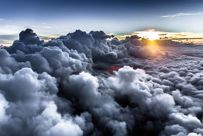 Scenic view of cloudy sky