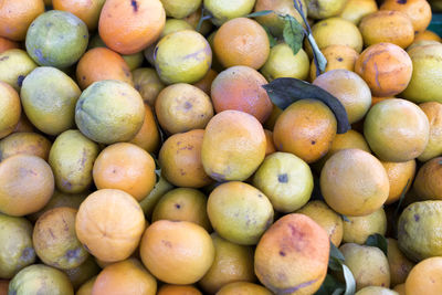 Full frame shot of fruits at market