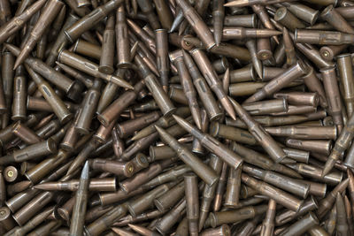 Full frame shot of rusty nails