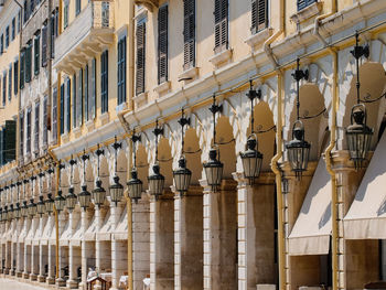 Low angle view of buildings in city