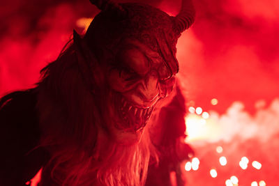 Fire. flames. krampus. christmas devils