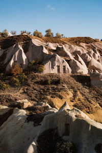 View of rock formations