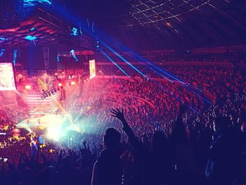 Crowd at music concert